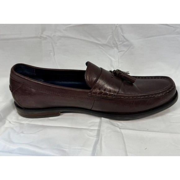 Cole Haan Grand OS Pinch Mens Size 10 M Loafers Brown Leather Tassel Shoes - Picture 6 of 9